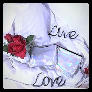 Mossimo silvery shinny wristlet